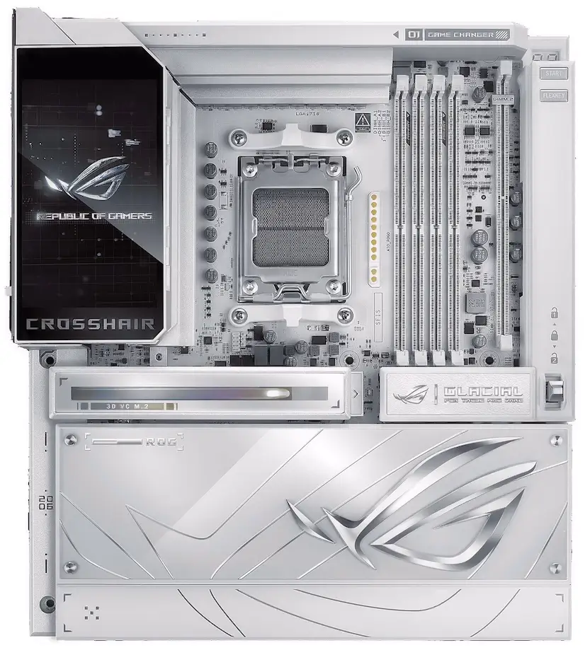 Informático La Moraleja - Montaje Placa Base ASUS ROG CROSSHAIR X870E GLACIAL La Moraleja